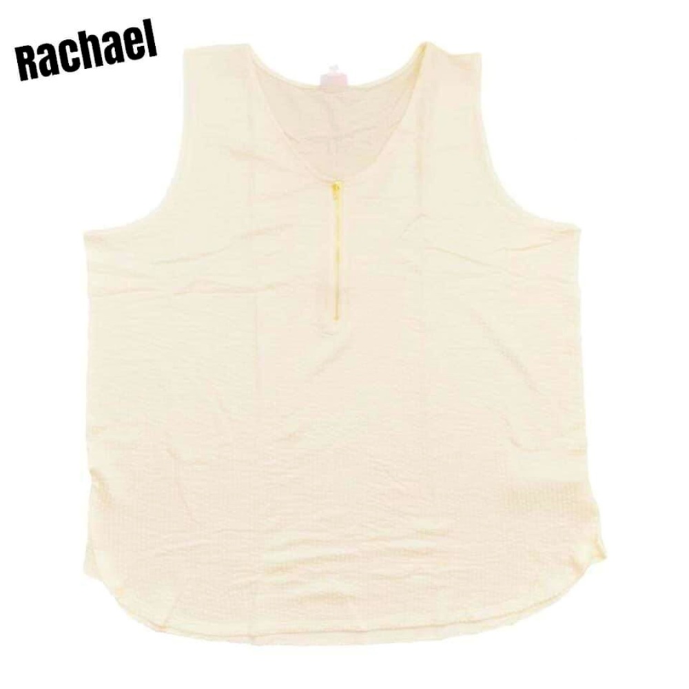 LuLaRoe Rachael Zipper V Neck Tank Top